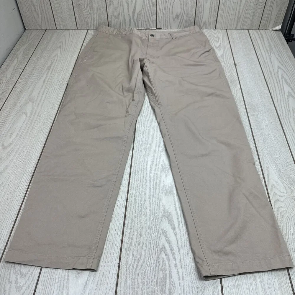 Men's North Face Khaki Pants Size 38 Beige Cotton Blend